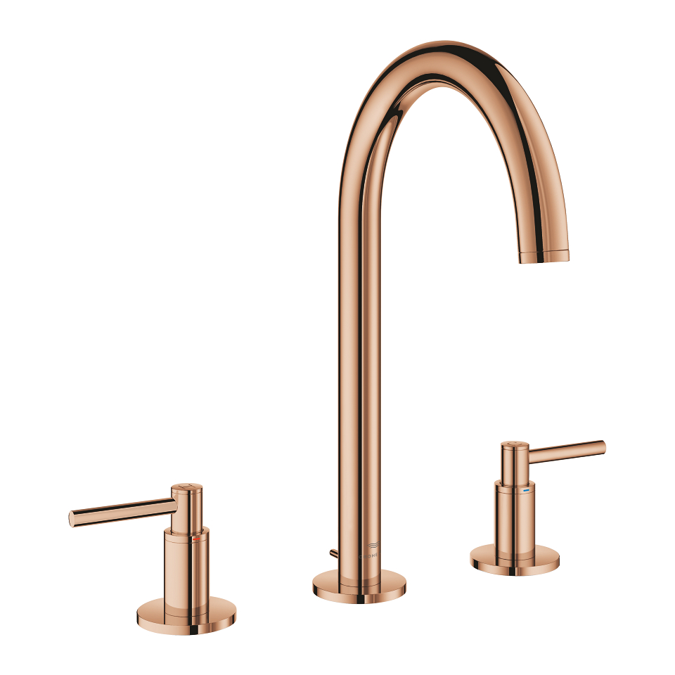 GROHE Atrio 3-Loch Waschtischbatterie, 1/2″ L-Size #20649DA0 - warm sunset