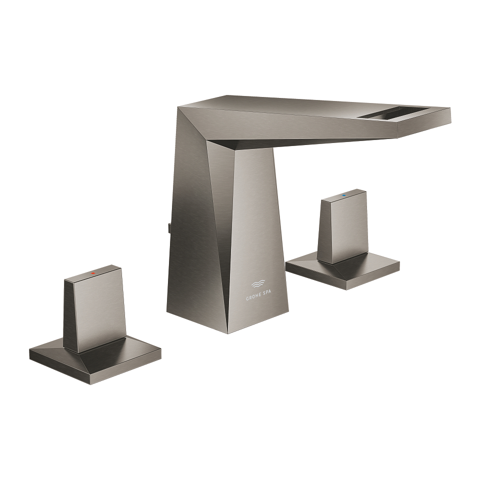 GROHE Allure Brilliant 3-Loch-Waschtischbatterie, 1/2″ #20626AL0 - hard graphite gebürstet