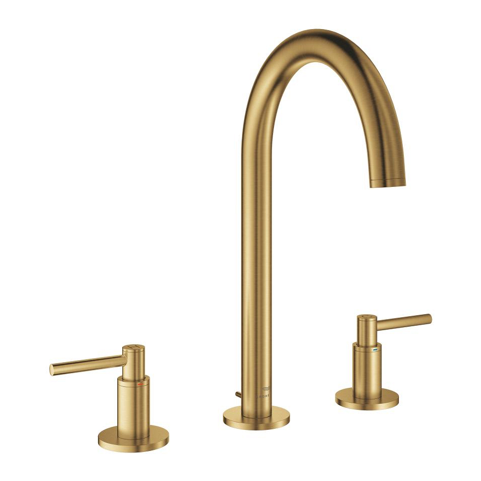 GROHE Atrio 3-Loch Waschtischbatterie, 1/2″ L-Size #20649GN0 - cool sunrise gebürstet