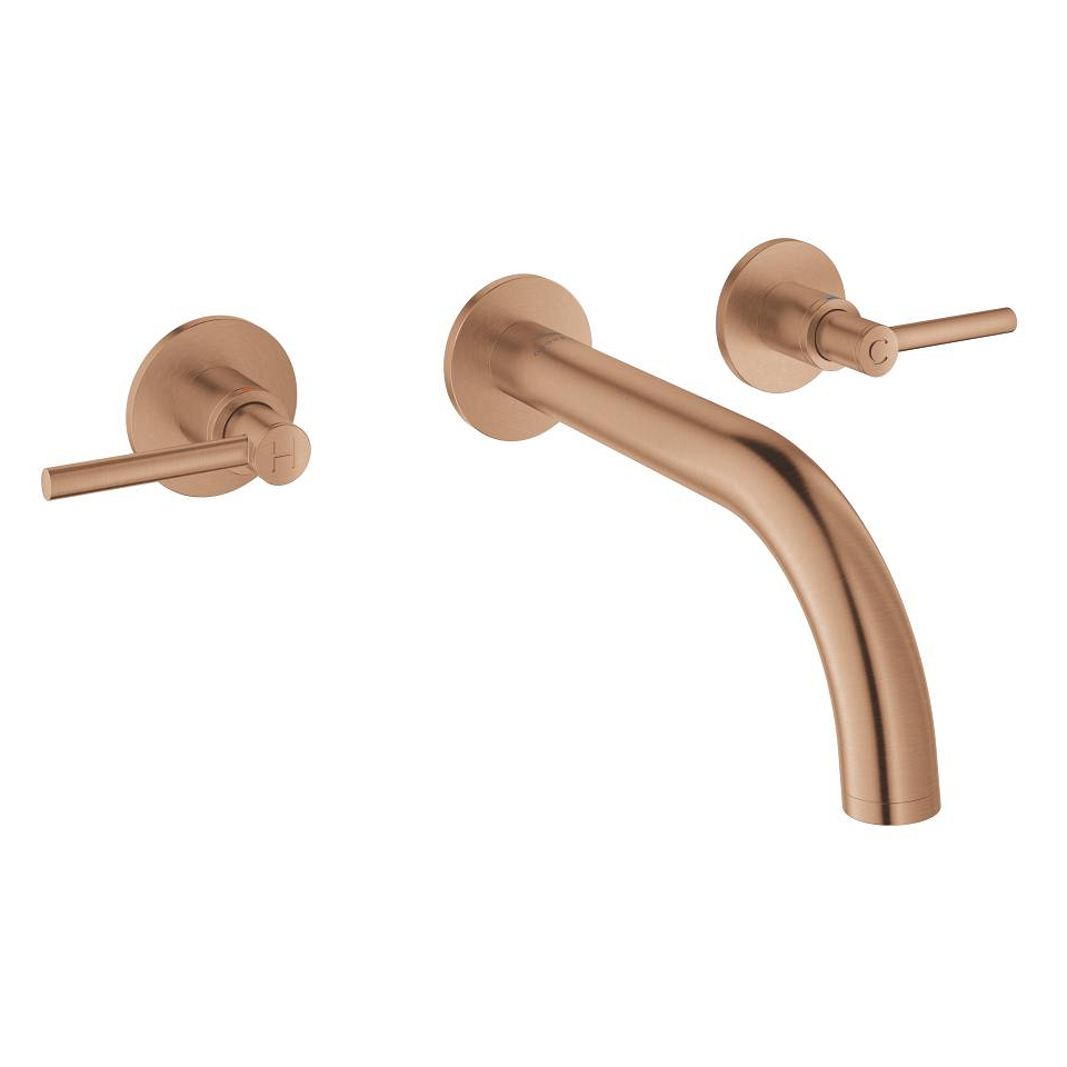 GROHE Atrio 3-Loch-Waschtischbatterie, 1/2″ #20662DL0 - warm sunset gebürstet