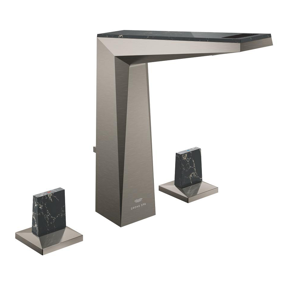 GROHE Allure Brilliant Private Collection 3-Loch Waschtischbatterie, 1/2″ L-Size #20669AL0 - hard graphite gebürstet