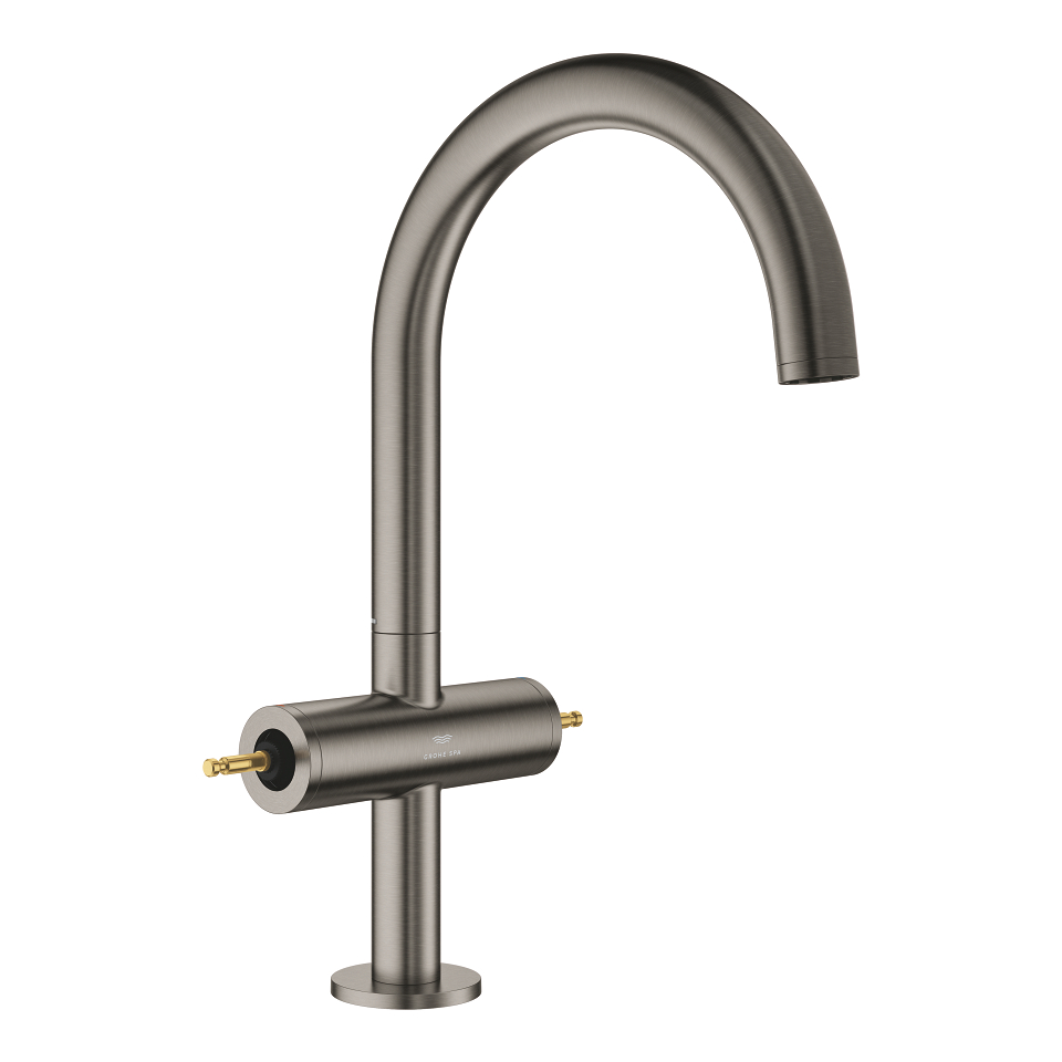 GROHE Atrio Private Collection Waschtisch-Einlochbatterie, 1/2″ L-Size #21134AL0 - hard graphite gebürstet