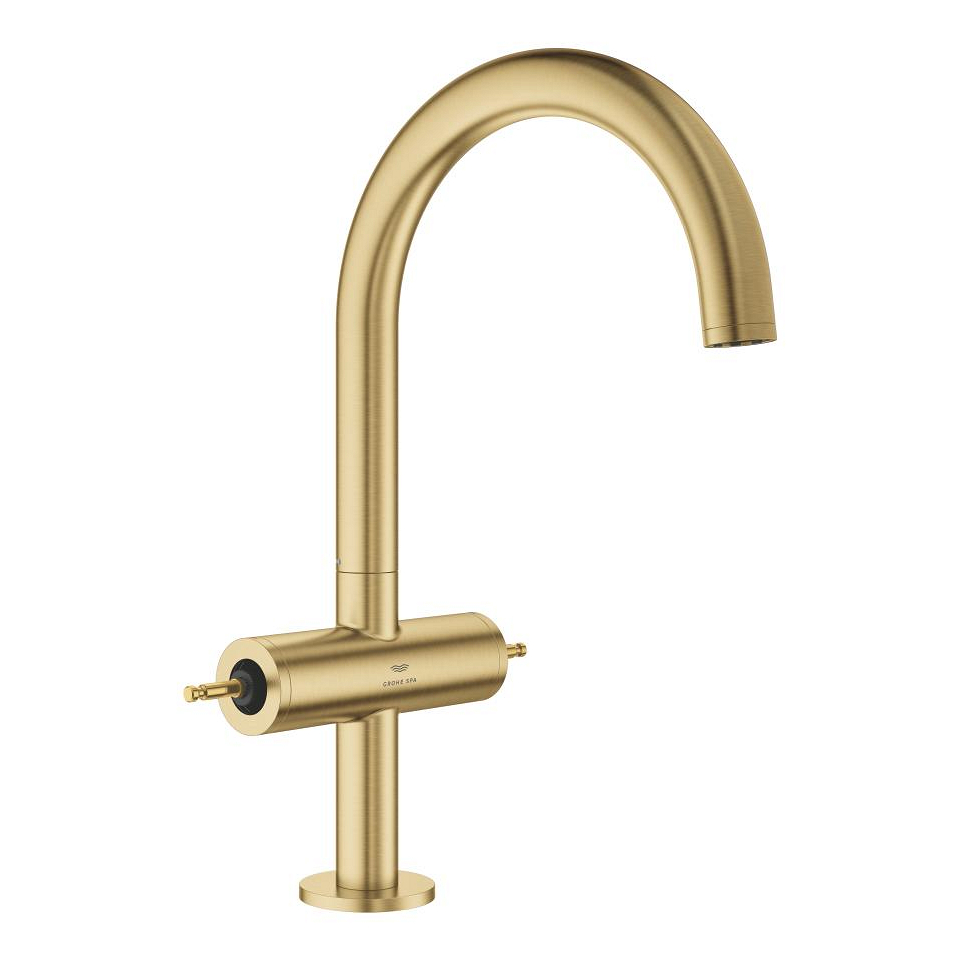 GROHE Atrio Private Collection Waschtisch-Einlochbatterie, 1/2″ L-Size #21134GN0 - cool sunrise gebürstet