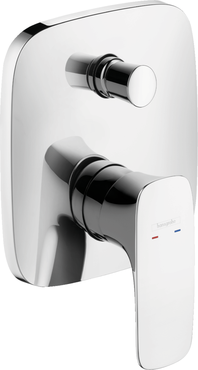 HANSGROHE PuraVida Einhebel-Wannenmischer Unterputz mit integrierter Sicherungskombination nach EN1717 für iBox universal #15447000