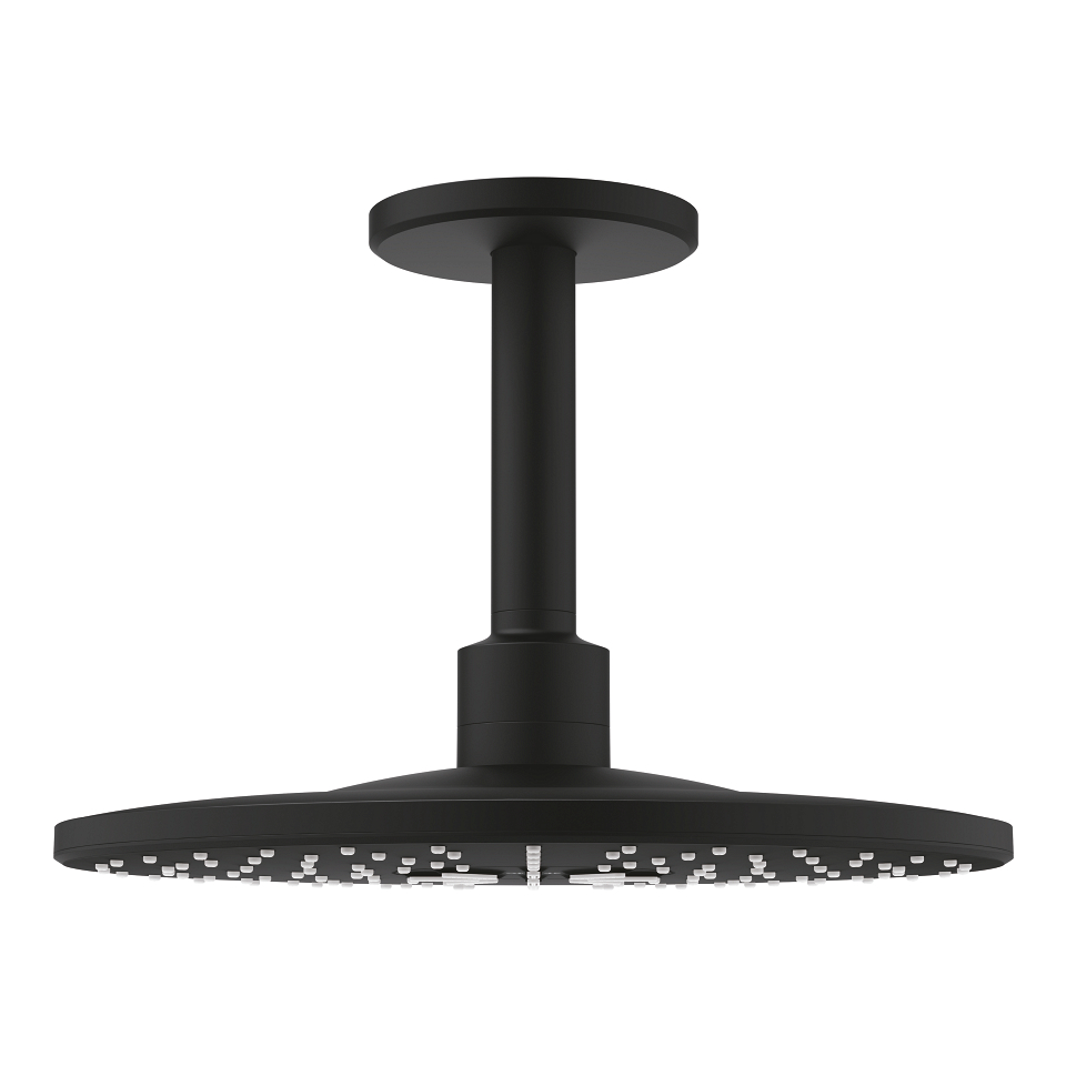 GROHE Rainshower SmartActive 310 Kopfbrause-Set Deckenauslass 142 mm, 2 Strahlarten #22124KF0 - phantom black