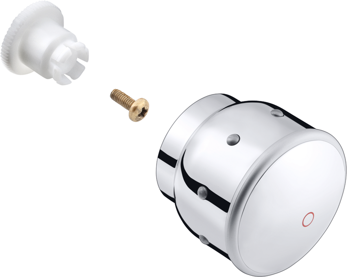 HANSGROHE Griff Warmwasserseite #15292490 - Weiß/Goldoptik