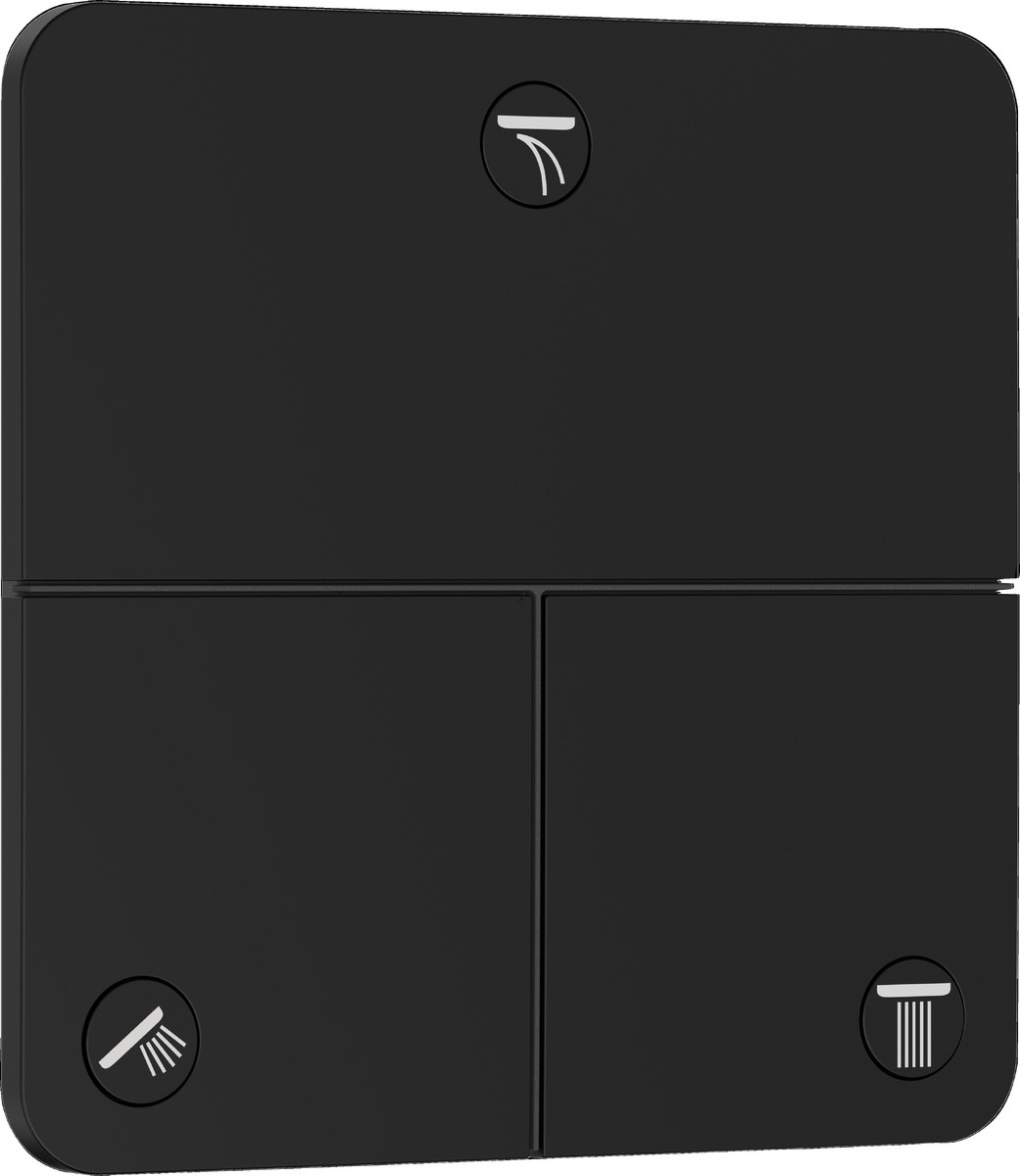 HANSGROHE ShowerSelect Comfort Q Ventil Unterputz für 3 Verbraucher #15587670 - Mattschwarz
