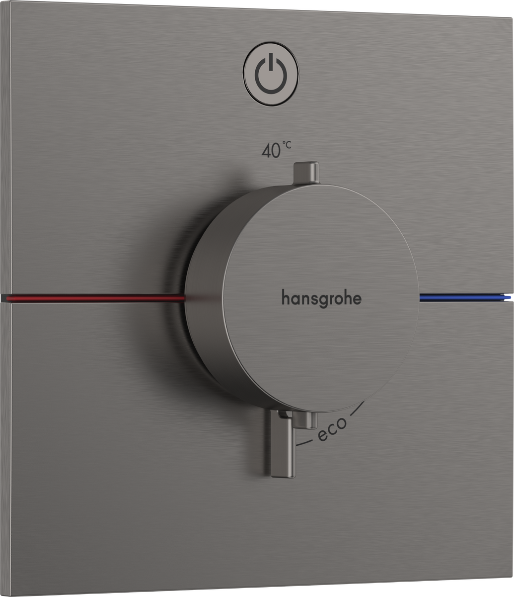 HANSGROHE ShowerSelect Comfort E Thermostat Unterputz für 1 Verbraucher #15571340 - Brushed Black Chrome