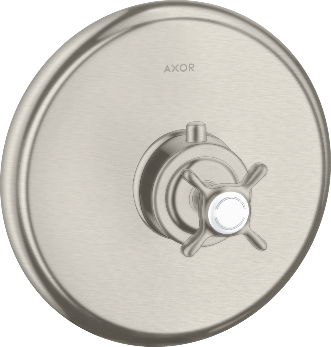 HANSGROHE AXOR Montreux Thermostat HighFlow Unterputz mit Kreuzgriff #16815800 - Edelstahl Optic