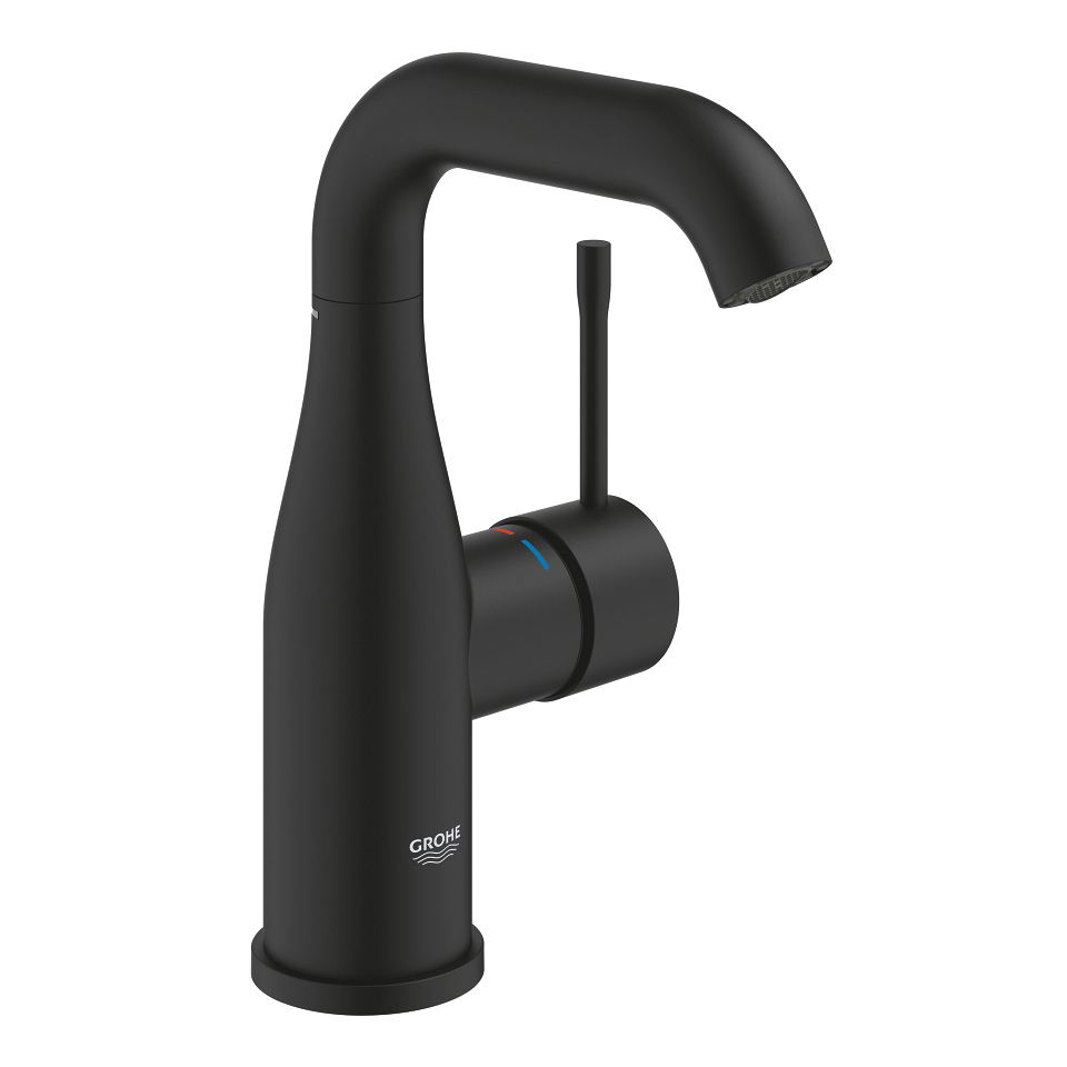 GROHE Essence Einhand-Waschtischbatterie, 1/2″ M-Size #24176KF1 - phantom black