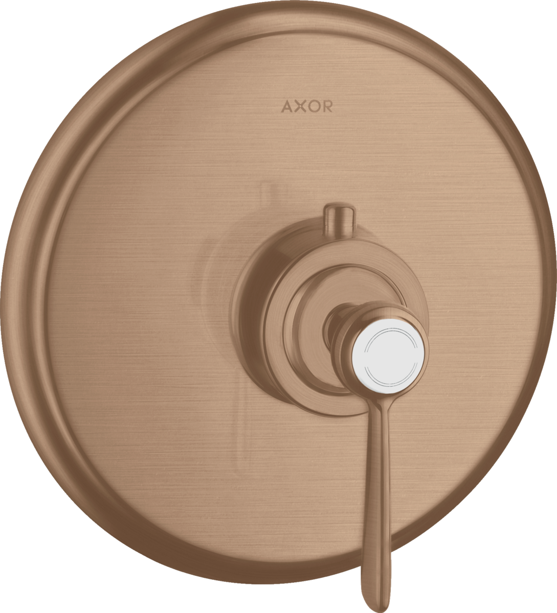 HANSGROHE AXOR Montreux Thermostat HighFlow Unterputz mit Hebelgriff #16824310 - Brushed Red Gold