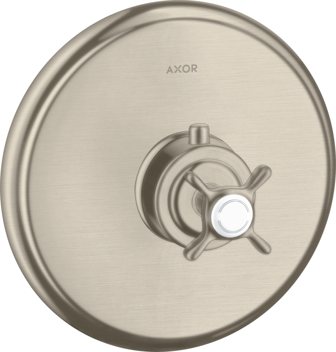 HANSGROHE AXOR Montreux Thermostat Unterputz mit Kreuzgriff #16810820 - Brushed Nickel