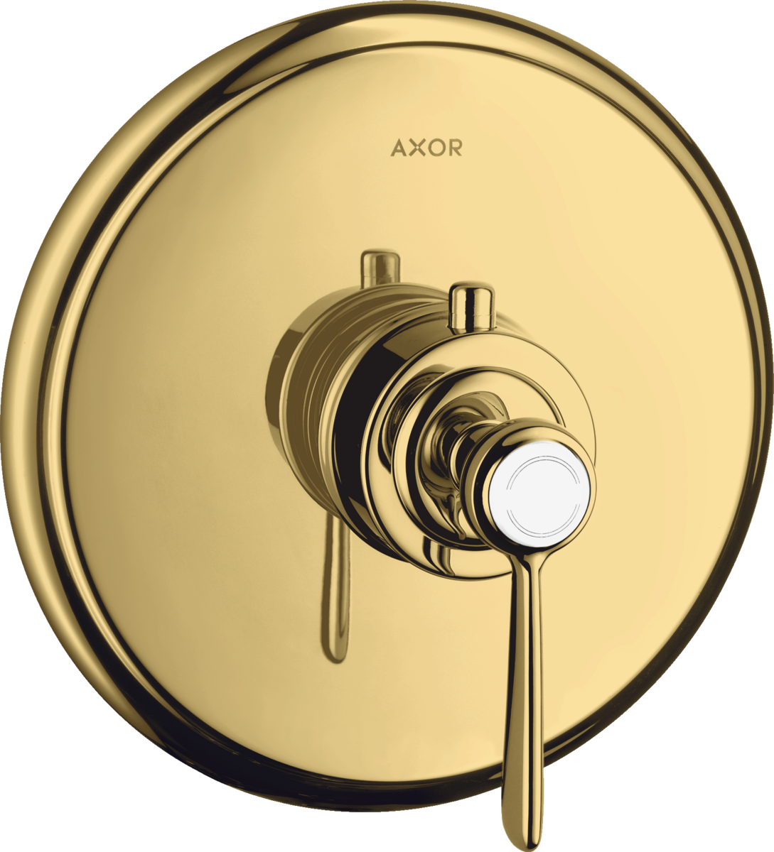 HANSGROHE AXOR Montreux Thermostat Unterputz mit Hebelgriff #16823990 - Polished Gold Optic
