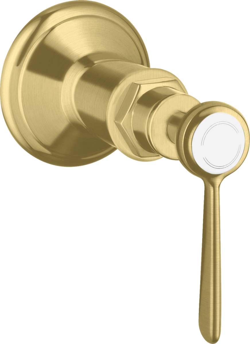 HANSGROHE AXOR Montreux Absperrventil Unterputz mit Hebelgriff #16872950 - Brushed Brass