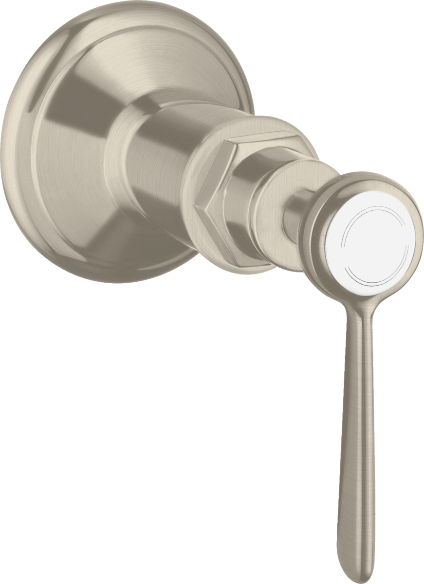 HANSGROHE AXOR Montreux Absperrventil Unterputz mit Hebelgriff #16872820 - Brushed Nickel