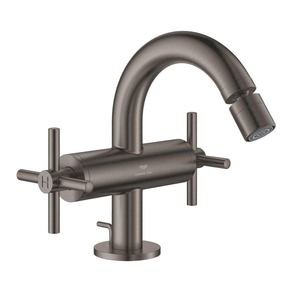 GROHE Atrio Bidet-Einlochbatterie, 1/2″ #24353AL0 - hard graphite gebürstet