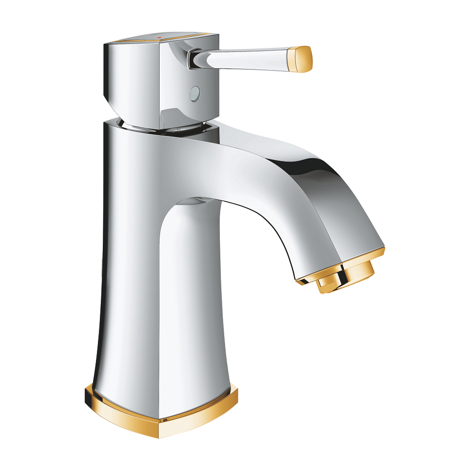 GROHE Grandera Einhand-Waschtischbatterie, 1/2″ M-Size #24370IG0 - chrom/gold