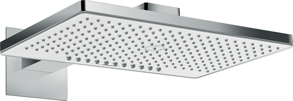 HANSGROHE Rainmaker Select Kopfbrause 460 2jet EcoSmart mit Brausearm #24015400 - Weiß/Chrom