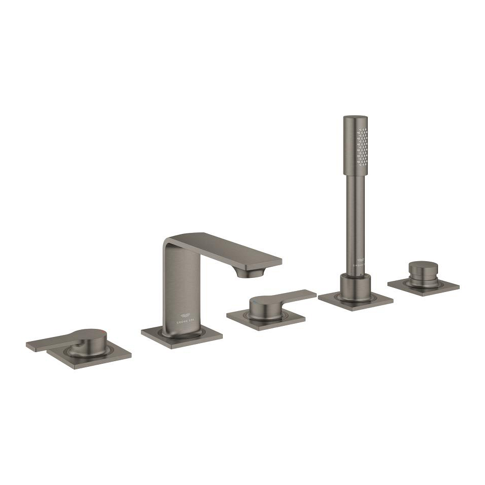 GROHE Allure 5-Loch-Wannenkombination #25221AL1 - hard graphite gebürstet