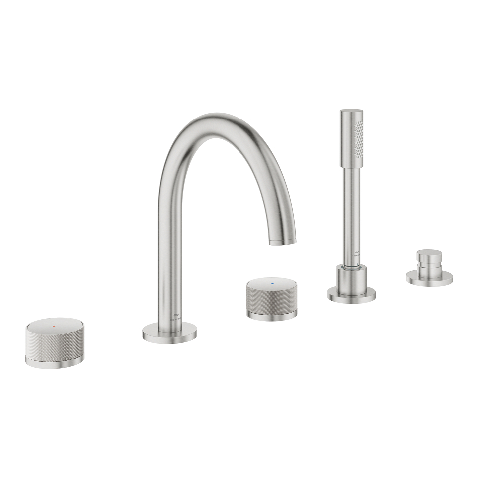 GROHE Atrio Private Collection 5-Loch-Wannenkombination #25226DC0 - supersteel