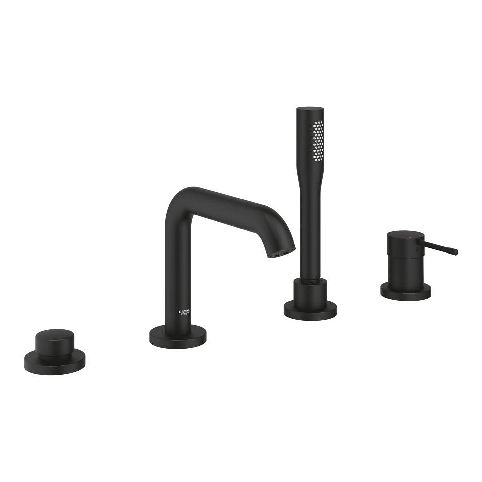 GROHE Essence 4-Loch-Einhand-Wannenkombination #25251KF1 - phantom black