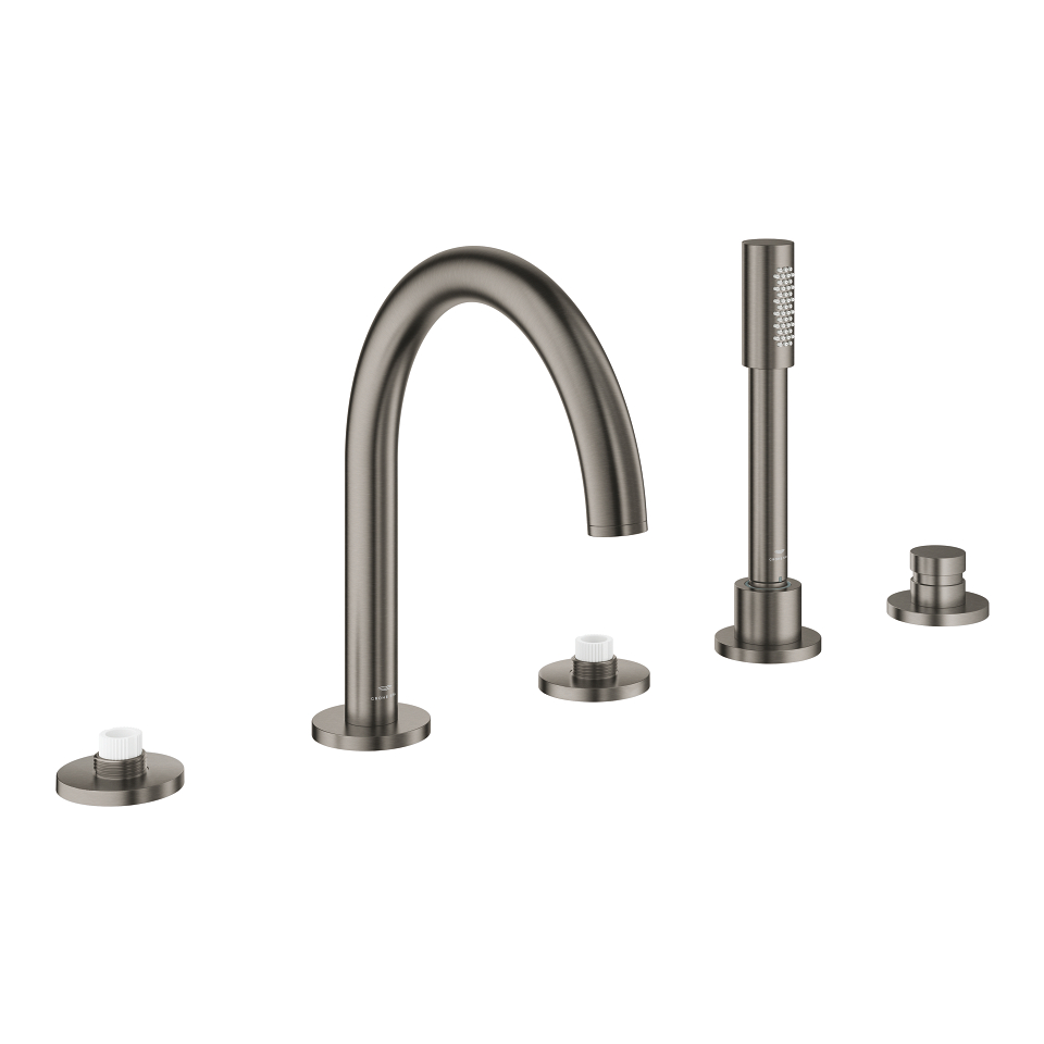 GROHE Atrio Private Collection 5-Loch-Wannenkombination #25224AL0 - hard graphite gebürstet