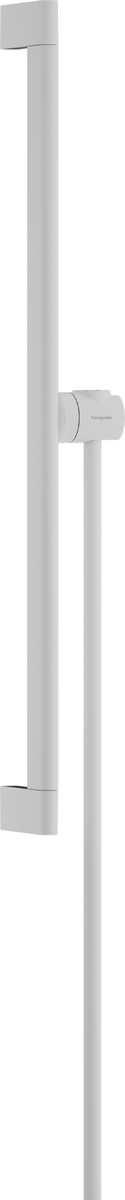 HANSGROHE Unica Brausestange S Puro 65 cm mit Easy Slide Handbrausehalter und Isiflex Brauseschlauch 160 cm #24402700 - Mattweiß