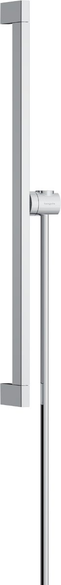 HANSGROHE Unica Brausestange E Puro 65 cm mit Easy Slide Handbrausehalter und Isiflex Brauseschlauch 160 cm #24404000 - Chrom