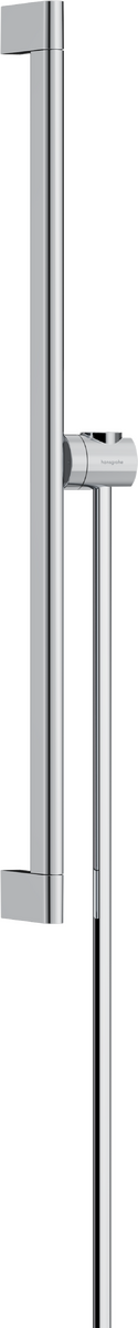 HANSGROHE Unica Brausestange S Puro 65 cm mit Easy Slide Handbrausehalter und Isiflex Brauseschlauch 160 cm #24402000 - Chrom