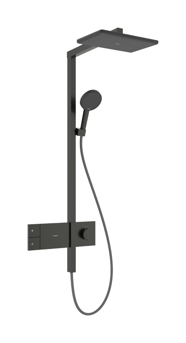 HANSGROHE Raindance Alive Q Showerpipe 210/340 1jet EcoSmart mit ShowerSelect Comfort #24581340 - Brushed Black Chrome