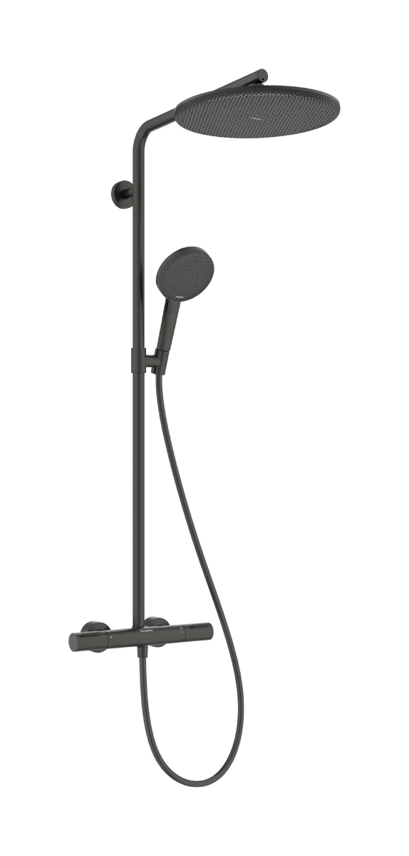 HANSGROHE Raindance Alive S Puro Showerpipe 300 1jet mit Ecostat Element #24592340 - Brushed Black Chrome