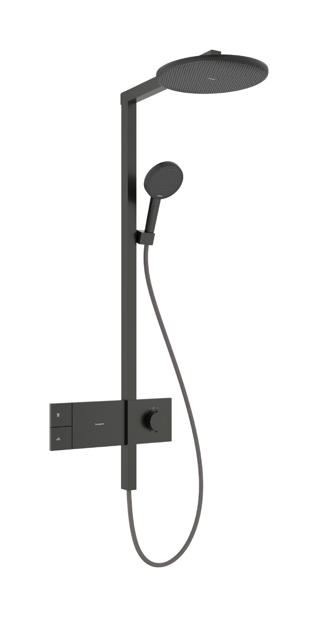 HANSGROHE Raindance Alive S Showerpipe 300 1jet EcoSmart mit ShowerSelect Comfort #24583340 - Brushed Black Chrome