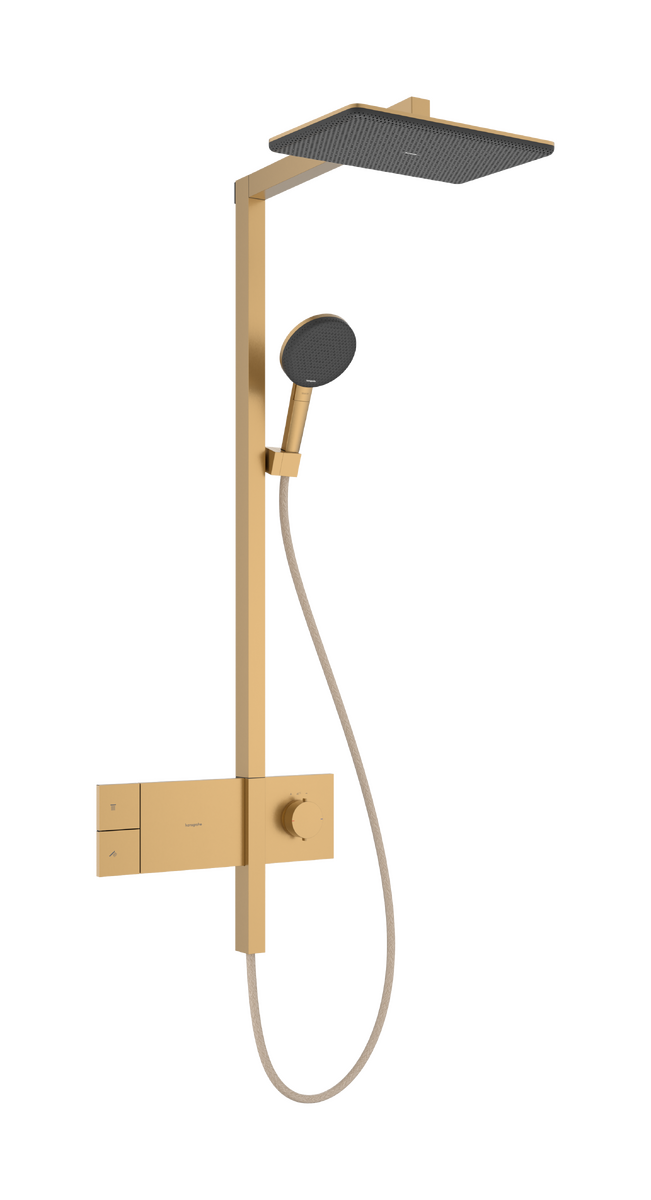 HANSGROHE Raindance Alive Q Showerpipe 210/340 1jet EcoSmart mit ShowerSelect Comfort #24581140 - Brushed Bronze