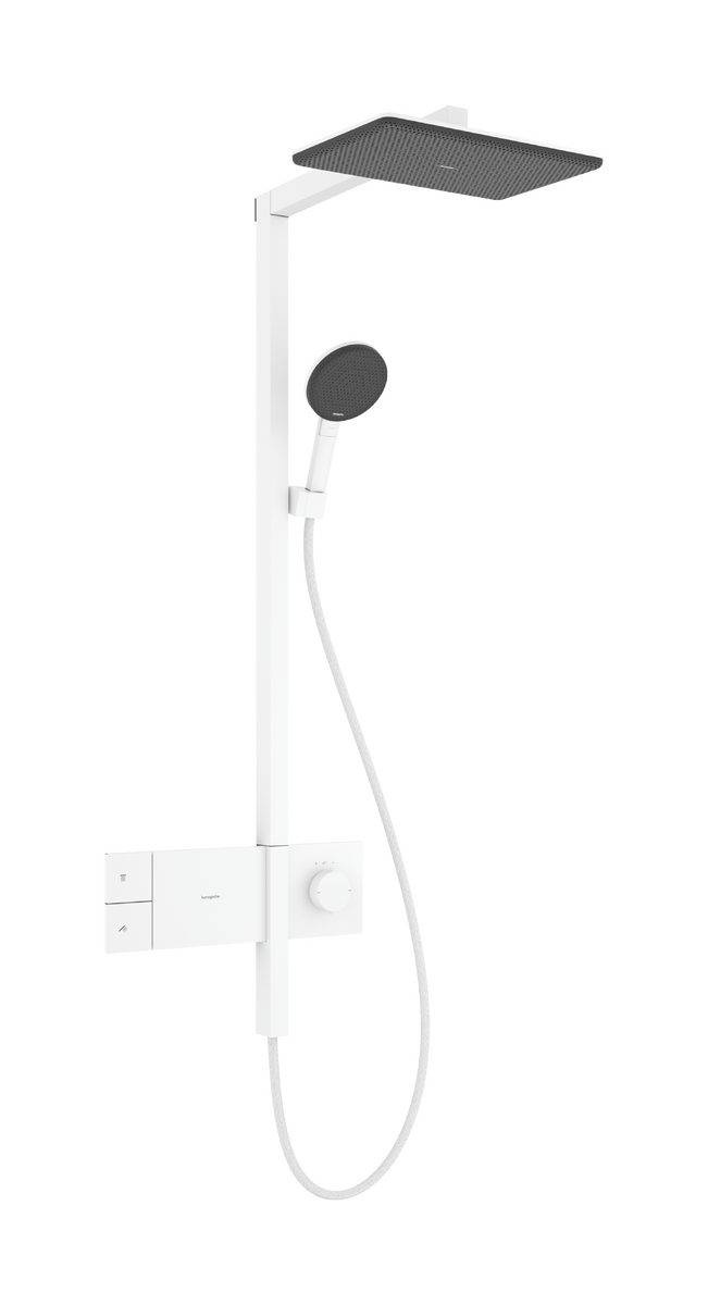 HANSGROHE Raindance Alive Q Showerpipe 210/340 1jet EcoSmart mit ShowerSelect Comfort #24581700 - Mattweiß