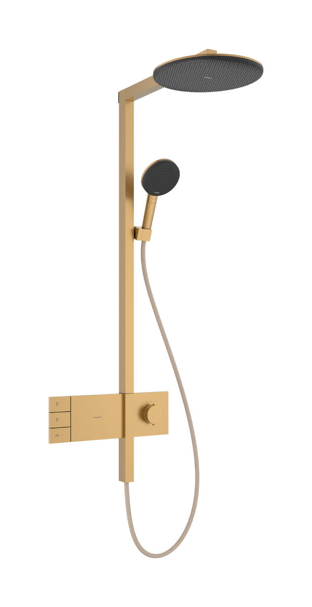 HANSGROHE Raindance Alive S Showerpipe 300 2jet EcoSmart mit ShowerSelect Comfort #24596140 - Brushed Bronze