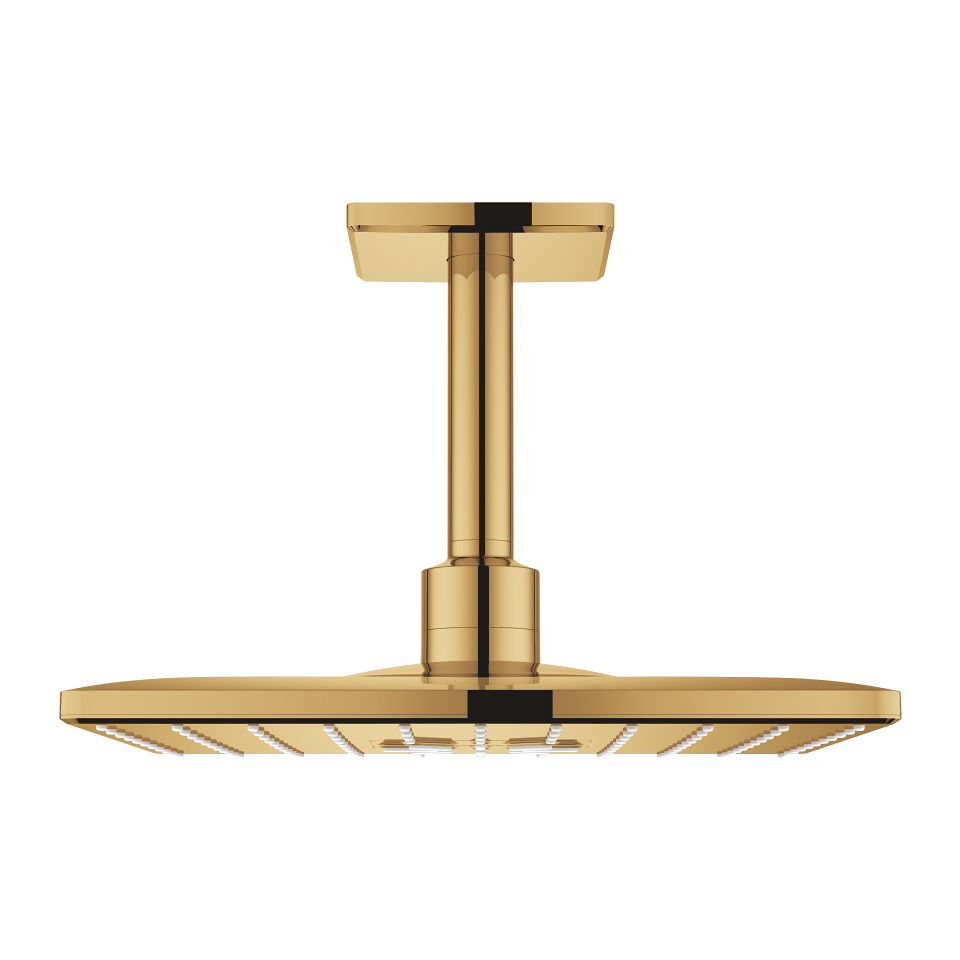 GROHE Rainshower SmartActive 310 Cube Kopfbrause-Set Deckenauslass 142 mm, 2 Strahlarten #26481GL0 - cool sunrise