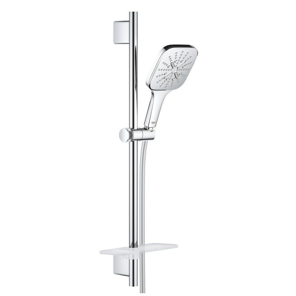 GROHE Rainshower SmartActive 130 Cube Brausestangenset 3 Strahlarten #26583000 - chrom