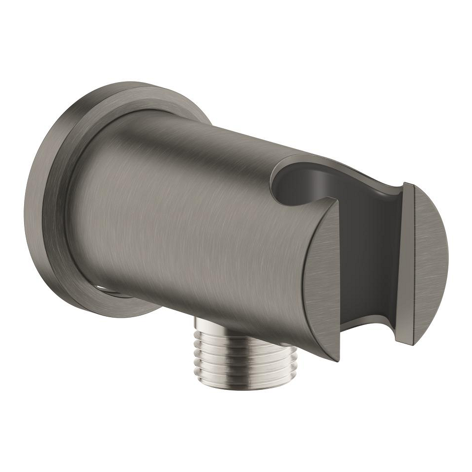 GROHE Rainshower Wandabgangsbogen 1/2″ mit Wandbrausehalter #26658AL0 - hard graphite gebürstet