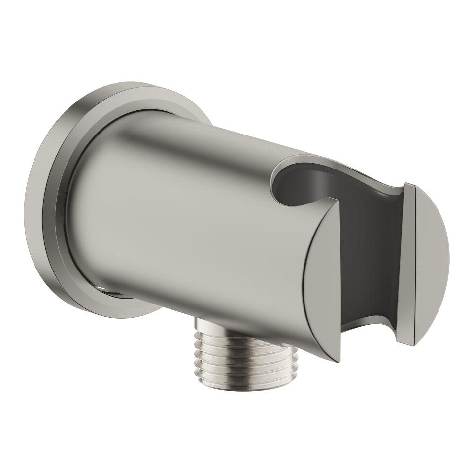 GROHE Rainshower Wandabgangsbogen 1/2″ mit Wandbrausehalter #26658MS0 - satin steel