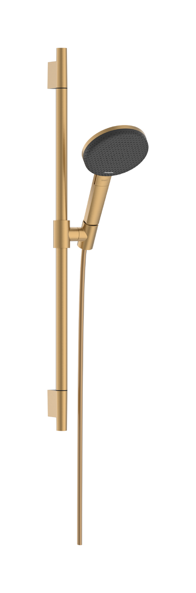 HANSGROHE Raindance Alive Select S Brauseset 125 3jet EcoSmart mit Brausestange Unica S Puro 65 cm #24602140 - Brushed Bronze