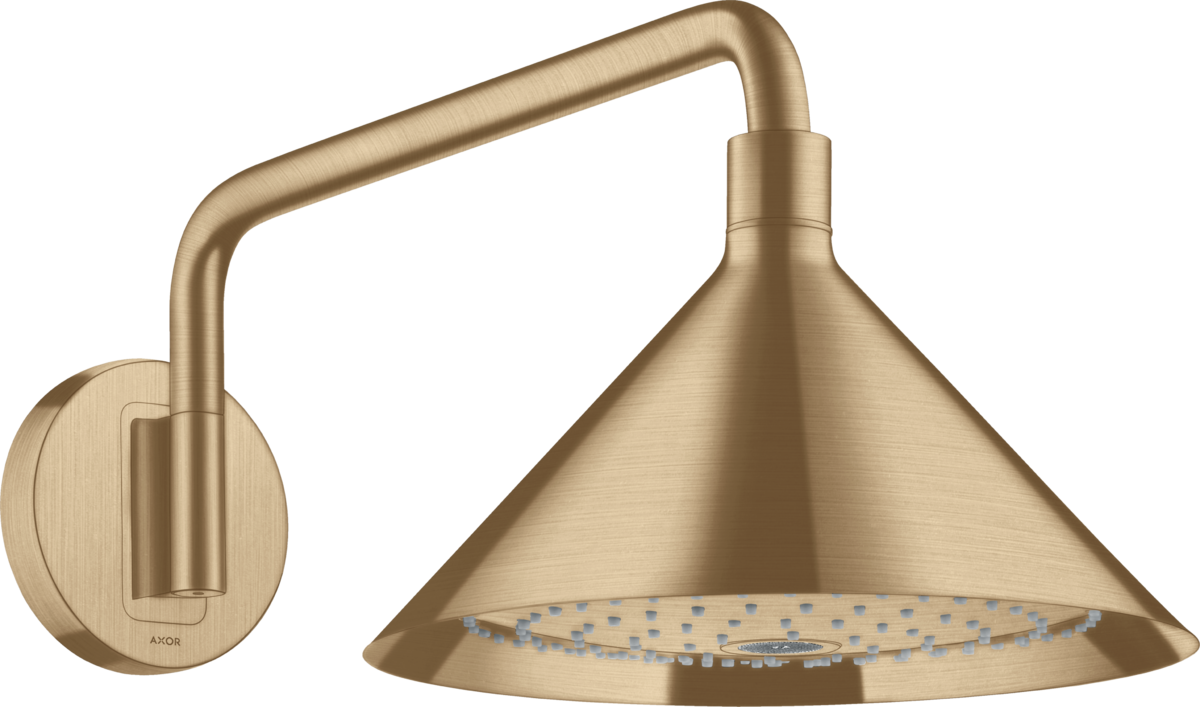 HANSGROHE AXOR Showers/Front Kopfbrause 240 2jet mit Brausearm #26021140 - Brushed Bronze