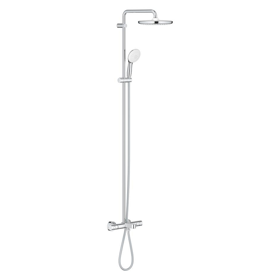 GROHE Tempesta System 250 Duschsystem mit Thermostat-Wannenbatterie für die Wandmontage #26672001 - chrom
