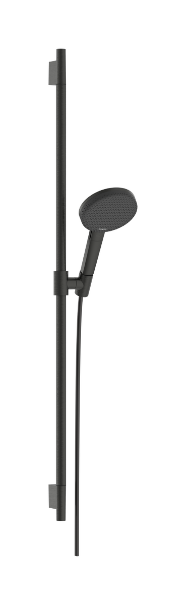 HANSGROHE Raindance Alive Select S Brauseset 125 3jet EcoSmart mit Brausestange Unica S Puro 90 cm #24603340 - Brushed Black Chrome