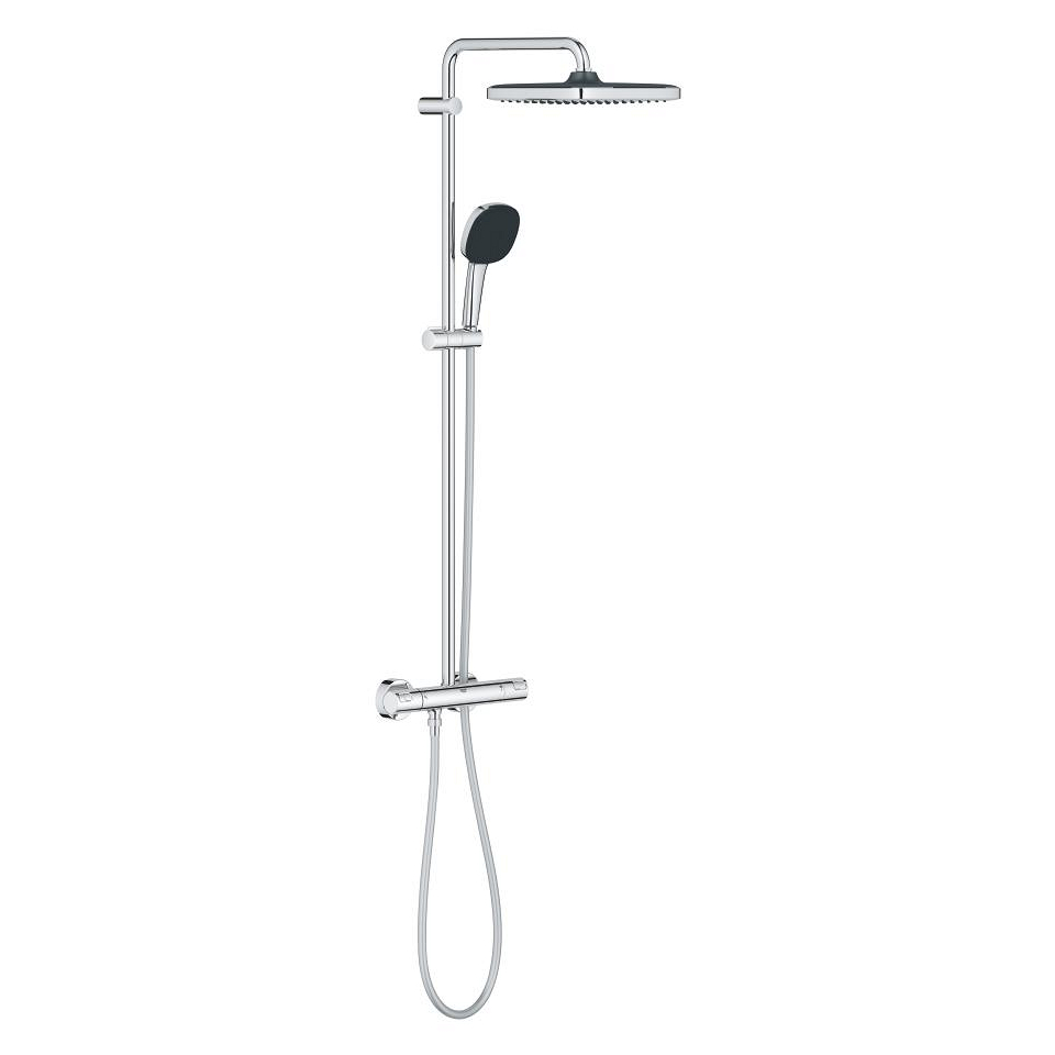 GROHE Vitalio Comfort 250 Duschsystem mit Thermostatbatterie für die Wandmontage #26696001 - chrom