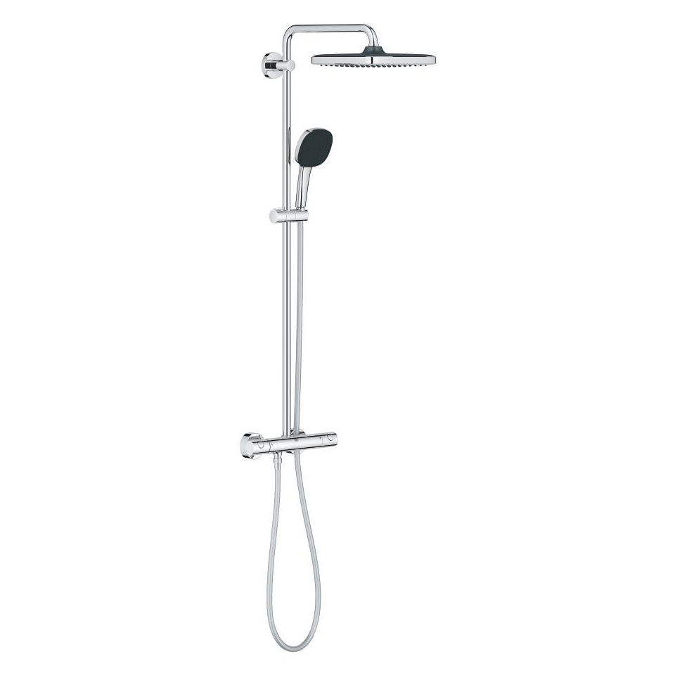 GROHE Vitalio Comfort 250 Duschsystem mit Thermostatbatterie für die Wandmontage #26697001 - chrom