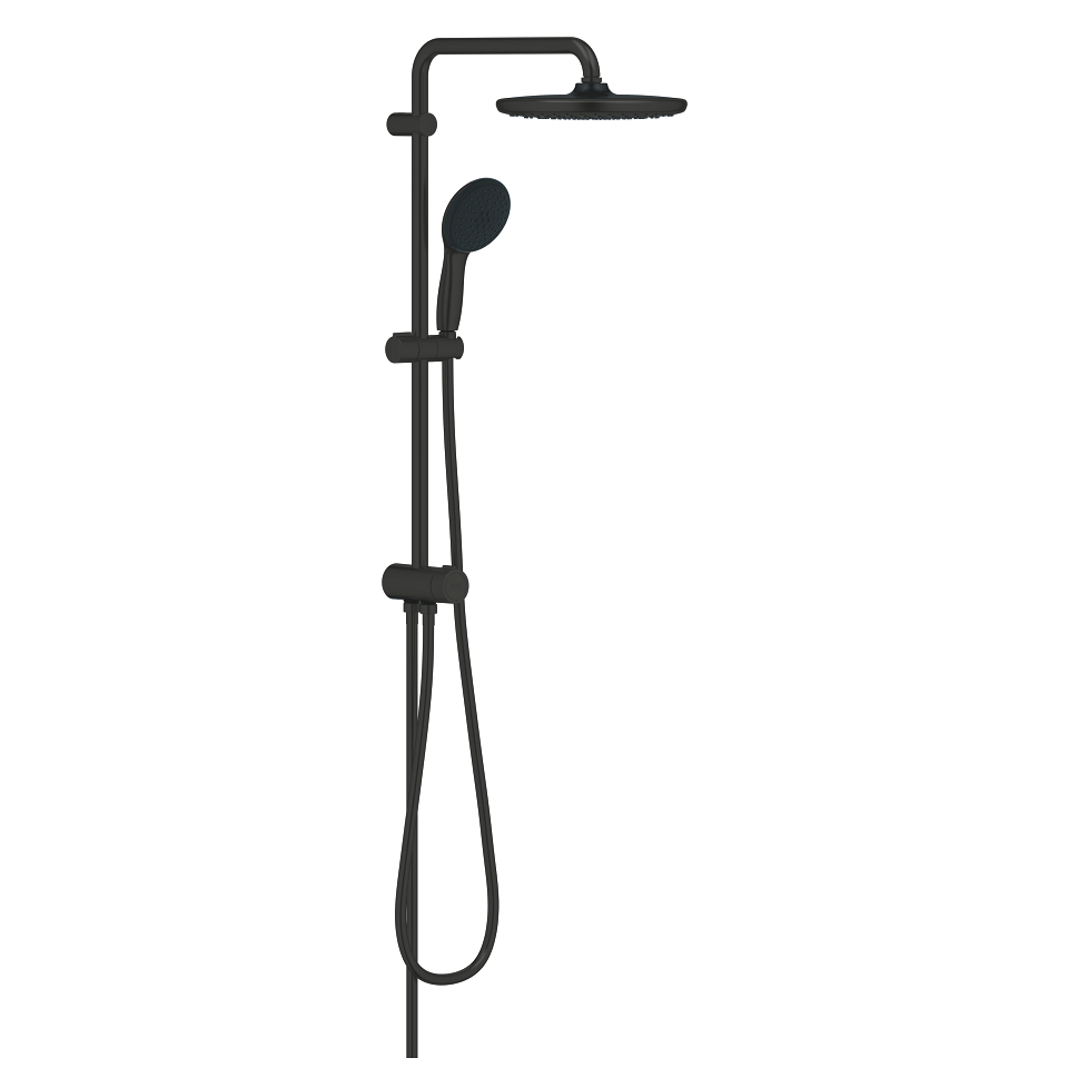 GROHE Vitalio Start System 250 Flex Duschsystem mit Umstellung für die Wandmontage #266802431 - matt black