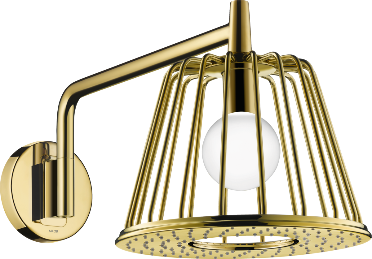 HANSGROHE AXOR LampShower/Nendo LampShower 275 1jet mit Brausearm #26031990 - Polished Gold Optic