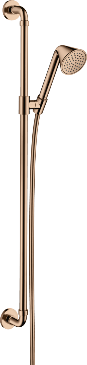 HANSGROHE AXOR Showers/Front Brauseset 0,90 m mit Handbrause 85 1jet EcoSmart #26023300 - Polished Red Gold