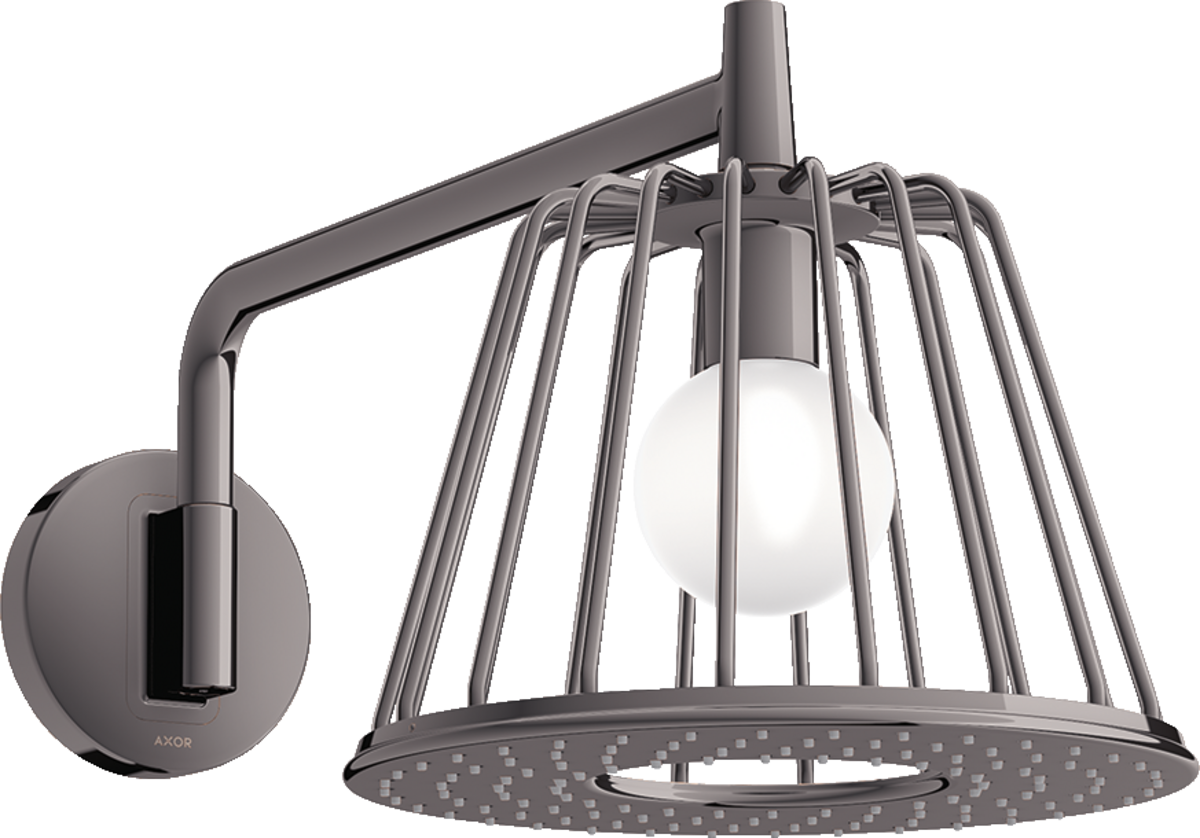 HANSGROHE AXOR LampShower/Nendo LampShower 275 1jet mit Brausearm #26031330 - Polished Black Chrome