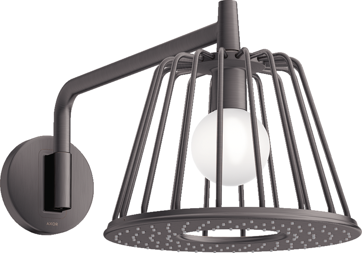 HANSGROHE AXOR LampShower/Nendo LampShower 275 1jet mit Brausearm #26031340 - Brushed Black Chrome